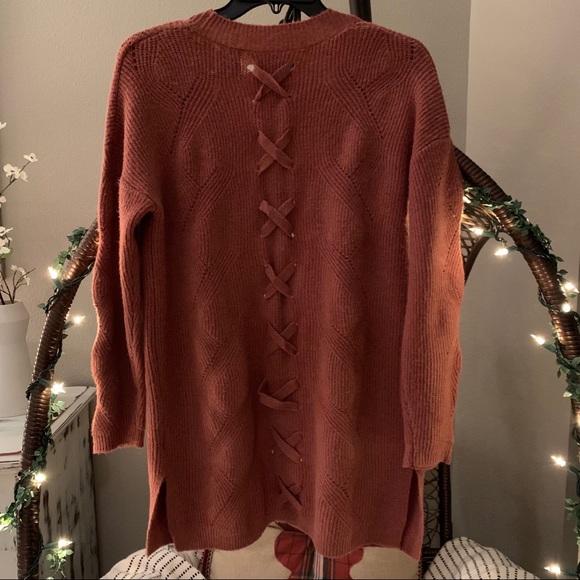 Rust tone Hippie Rose cardigan - Picture 2 of 6
